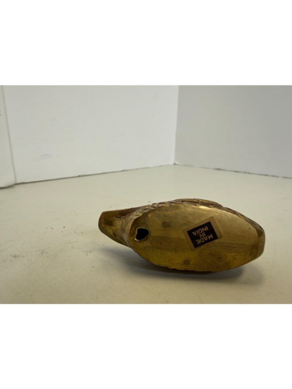 Brass Duck Paperweight 3 1/2" Statue Art Display - Picture 7 of 9